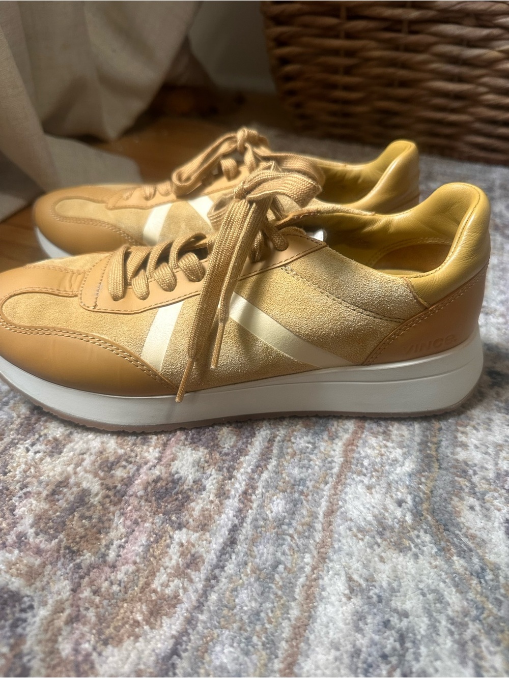 Vince Leather-Suede Women’s Sneakers